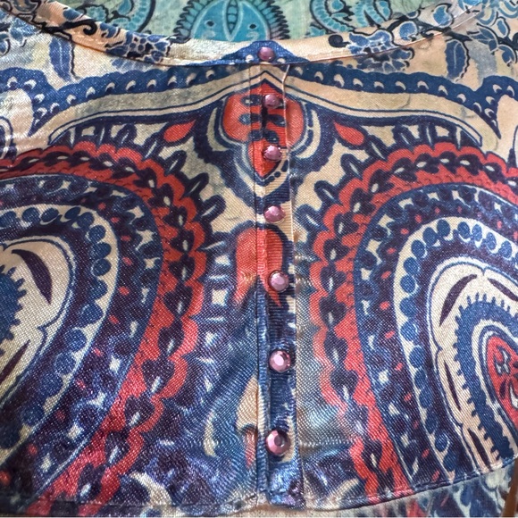 Bohemian Grunge Paisley Tank Top APT.9 Festival Indie Size Medium - Picture 7 of 7